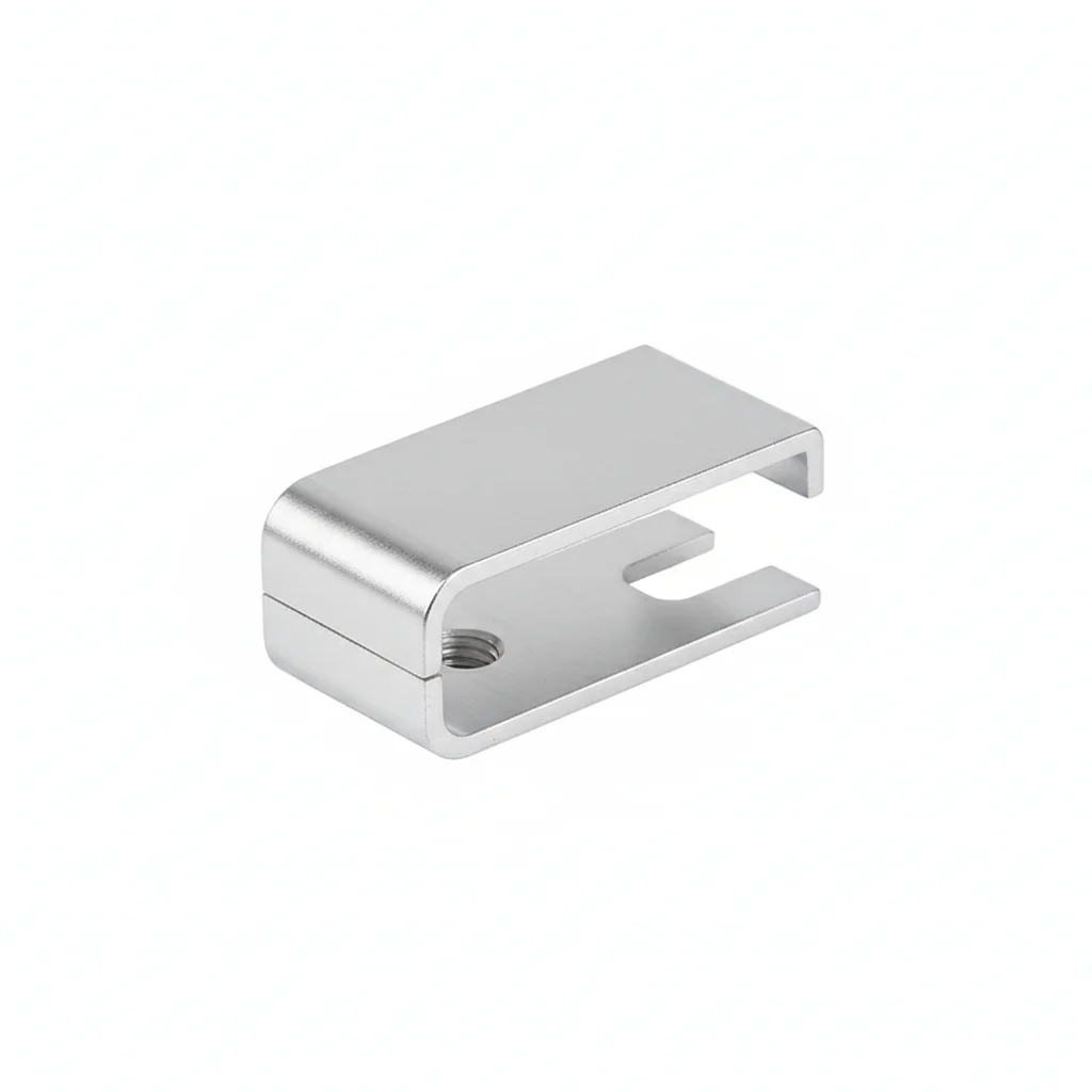 Aluminum End Clamp (Thin Type) — 6063-T5 + Anodizing AA10