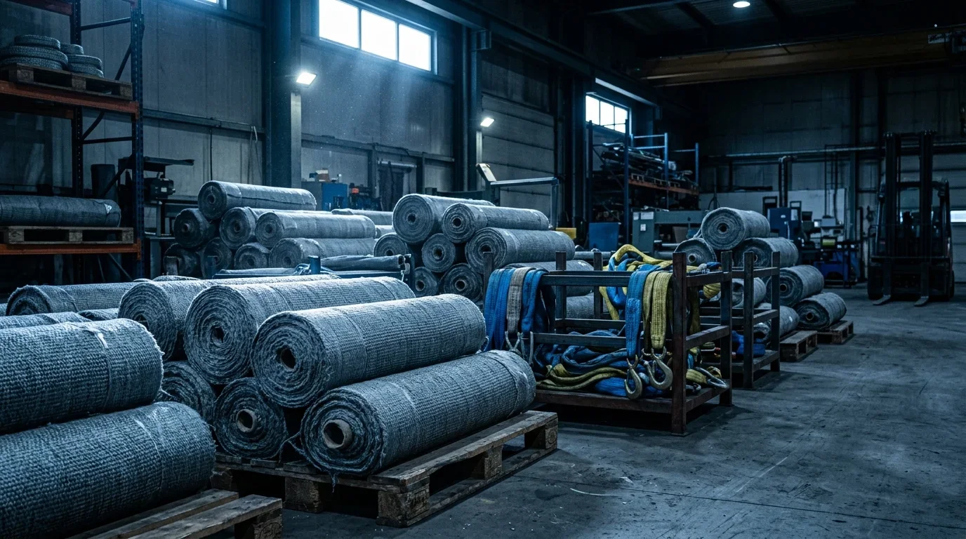 Industrial filter cloth textile photography