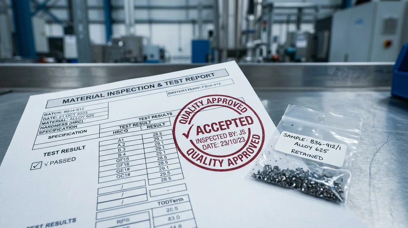 Third-party inspector examining goods at factory